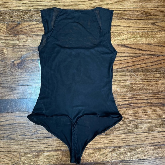 Free People Mesh Bodysuit Size Small excellent condition. Very stretchy soft - Picture 2 of 9
